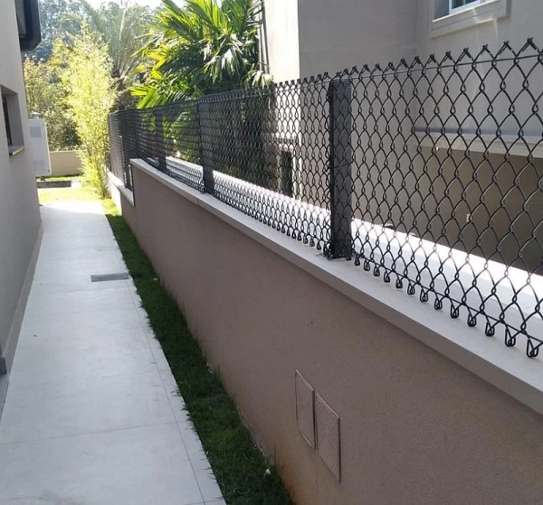 Alambrado revestido com pvc