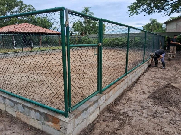 Alambrado revestido com pvc