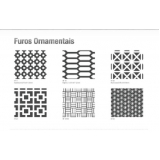 valor de chapa de aço decorativa Vila Maria